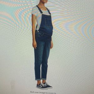 Maternity denim overalls size xl